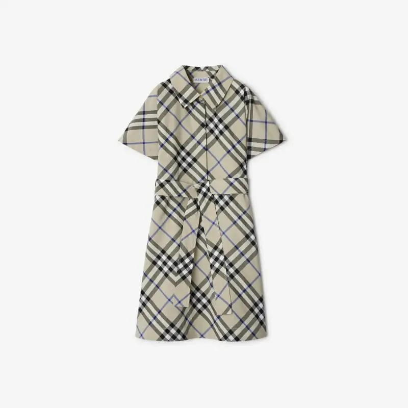 burberry robe manches courtes pour femme s_122b6722